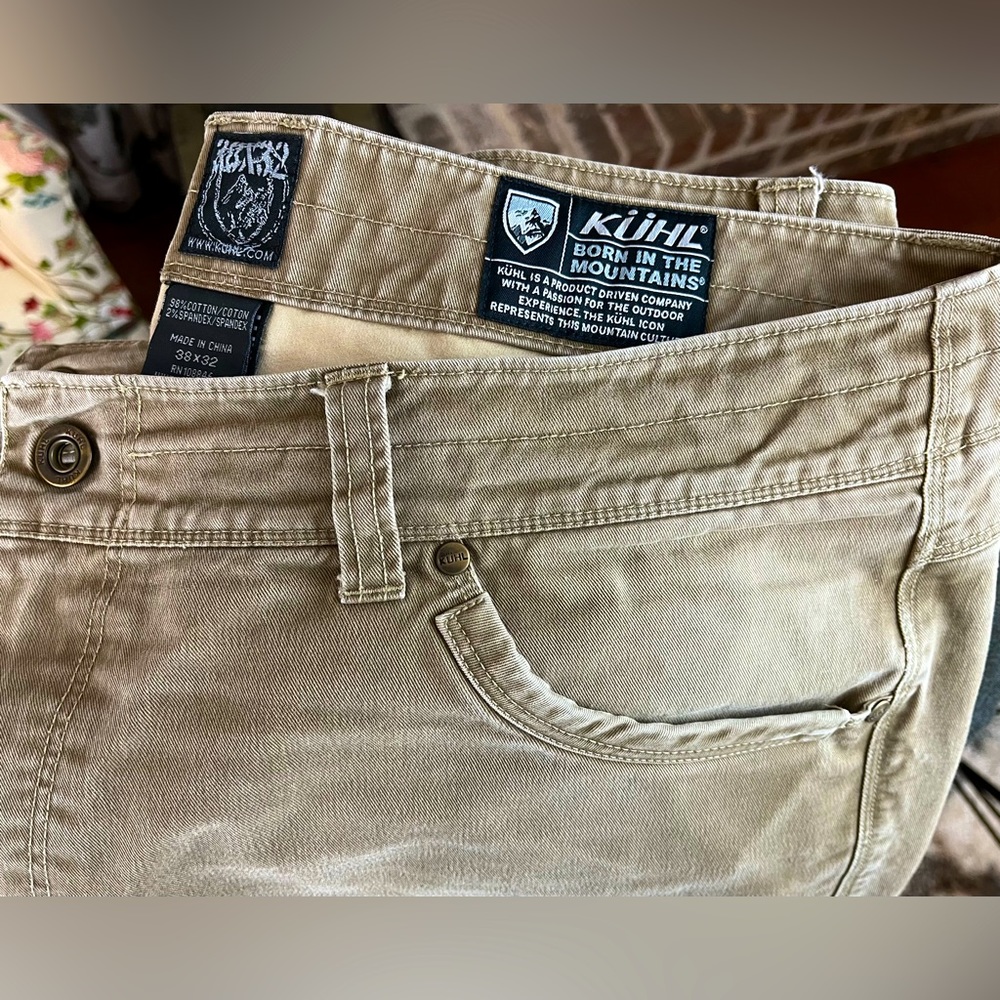 Kühl Ryder men’s utility pants, size 38x32, heavyweight khaki, nice patina